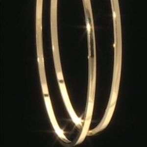 10 kt yellow gold Large & Sassy hoop earrings